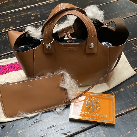 Tory Burch Rory Shearling Mini Tote with Dust Bag - Picture 5 of 17